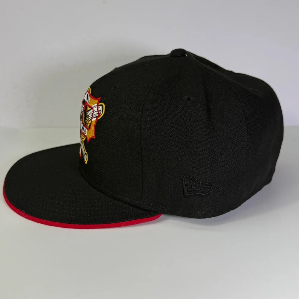 New Era Fitted Hat Men 7 1/4 Black Pittsburgh Pirates Cooperstown 59FIFTY Cap